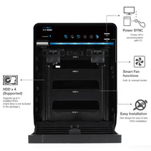 Load image into Gallery viewer, Mediasonic 4 Bay 3.5" SATA Hard Drive Enclosure - USB 3.0 & eSATA (HF2-SU3S3)