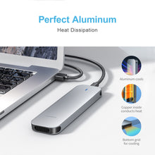 Load image into Gallery viewer, Mediasonic Aluminum M.2 PCIe NVME SSD Enclosure to USB 3.2 Gen 2 10Gbps USB Type C | M-Key / B+M Key | Support UASP TRIM | 2230/2242/2260/2280 (Support up to 4TB)