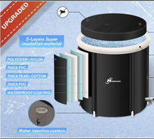 Load image into Gallery viewer, Ice Bath Tub for Athletes | Large Capacity 115 Gallons / 433 Liters | Portable Cold Ice Tub | Inflatable Ice Bath for Outdoor Cold Therapy Tub by Mediasonic (MS-100RP)