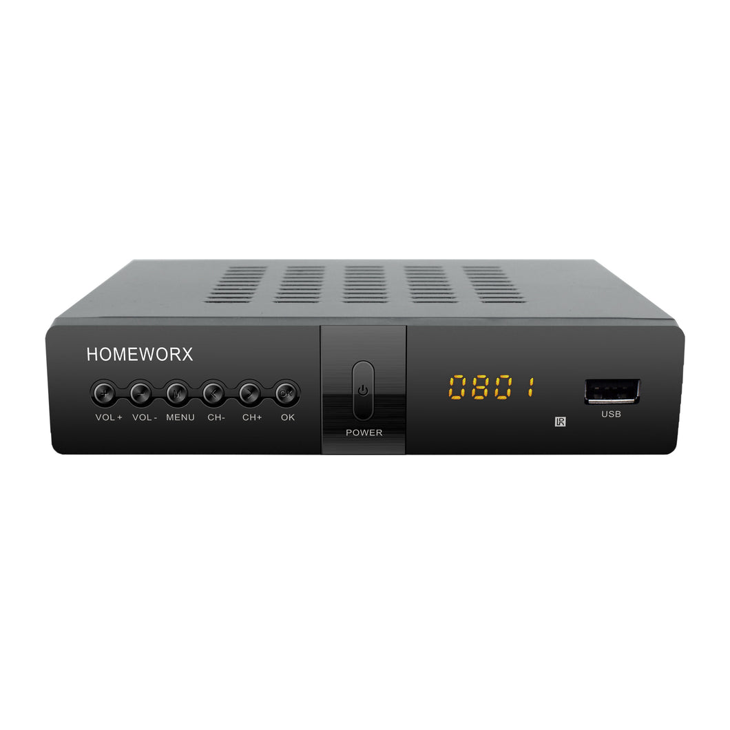 ATSC Digital Converter Box with TV Tuner, TV Recording, USB Multimedia Function, HDMI Output, by Mediasonic HomeWorx (HW250STB)