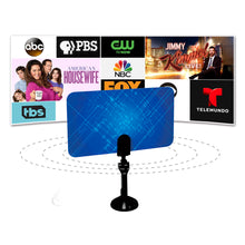 Load image into Gallery viewer, TV Antenna Super Thin Indoor HDTV Antenna - 25 Miles Range (HW110AN)