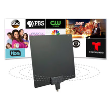 Load image into Gallery viewer, TV Antenna Support 1080P 4K UHF / VHF - 50 Miles Range High Performance Indoor HDTV Antenna - (HW-210AN-V2)