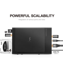 Load image into Gallery viewer, Mediasonic Raid 4 Bay 3.5" SATA Hard Drive Enclosure - USB 3.2 Gen 2 10Gbps | USB Hub 60W Power Delivery 3.0 | 4K HDMI Monitor Extender | SDXC Reader (HFR7-SU31CD)