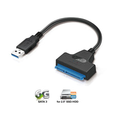 Load image into Gallery viewer, Mediasonic SATA to USB Cable – USB 3.0 / USB 3.1 Gen 1 to 2.5” SATA SSD/Hard Drive Adapter Cable (Optimized for SSD, Support UASP and SATA 3 6.0Gbps Transfer Rate) (HND5-SU3)