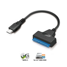 Load image into Gallery viewer, Mediasonic SATA to USB C Cable – USB 3.0 / USB 3.1 Gen 1 to 2.5” SATA SSD/Hard Drive Adapter Cable (Optimized for SSD, Support UASP and SATA 3 6.0Gbps Transfer Rate) (HND5-SU3C)