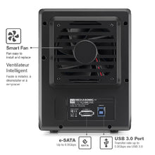 Load image into Gallery viewer, Mediasonic PRORAID 4 Bay 3.5" SATA Hard Drive Enclosure - USB 3.0 & eSATA (HFR2-SU3S2)
