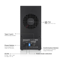 Load image into Gallery viewer, Mediasonic PRORAID 2 Bay SATA Hard Drive Enclosure - USB 3.2 Gen 2 10Gbps | USB Type C (HUR5-SU31C)