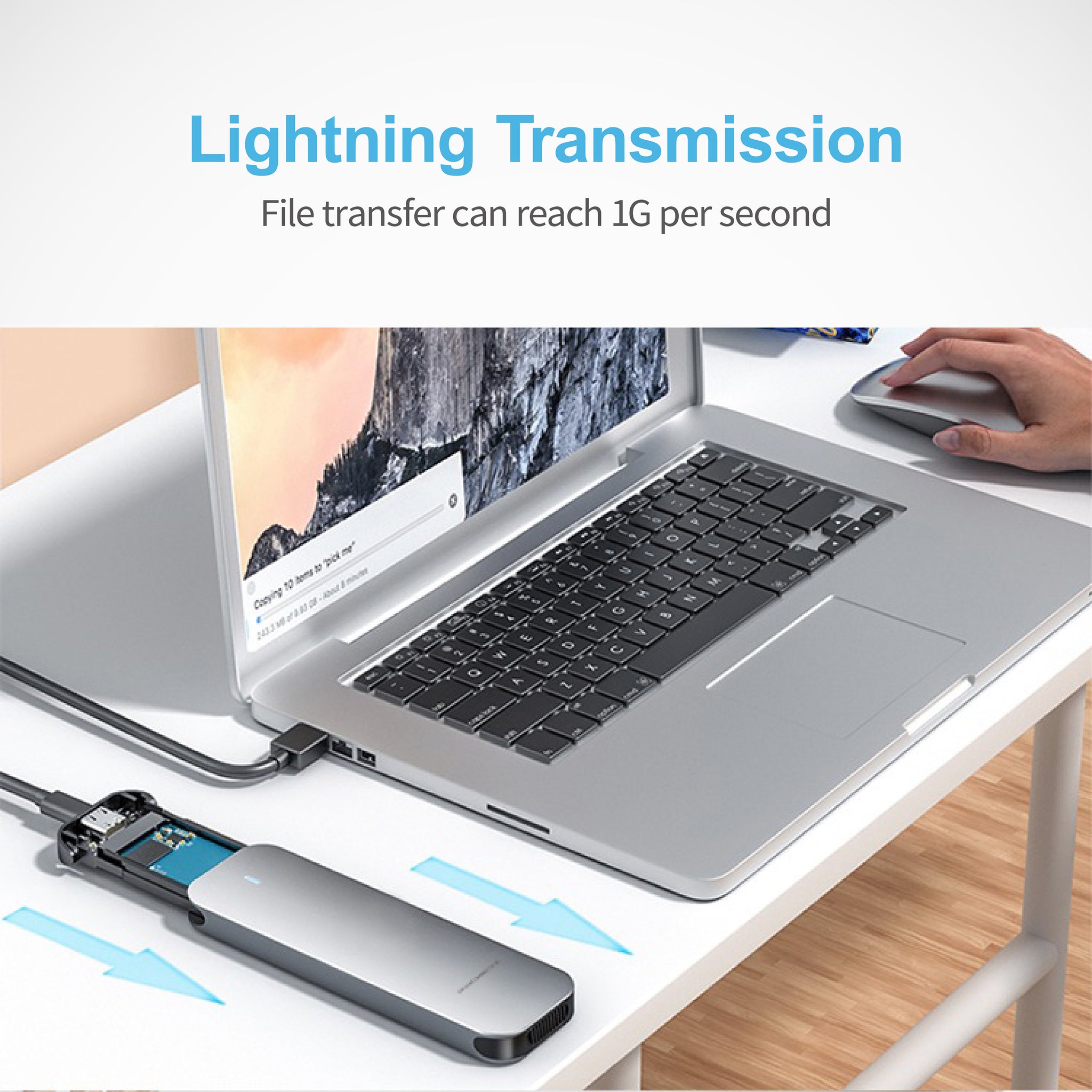 Mediasonic Aluminum M.2 PCIe NVME SSD Enclosure to USB 3.2 Gen 2