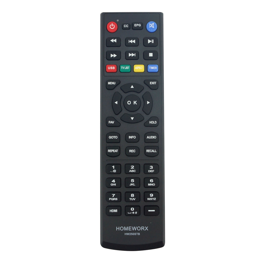 Remote Control for Mediasonic HW135STB and HW250STB ATSC Digital Converter Box