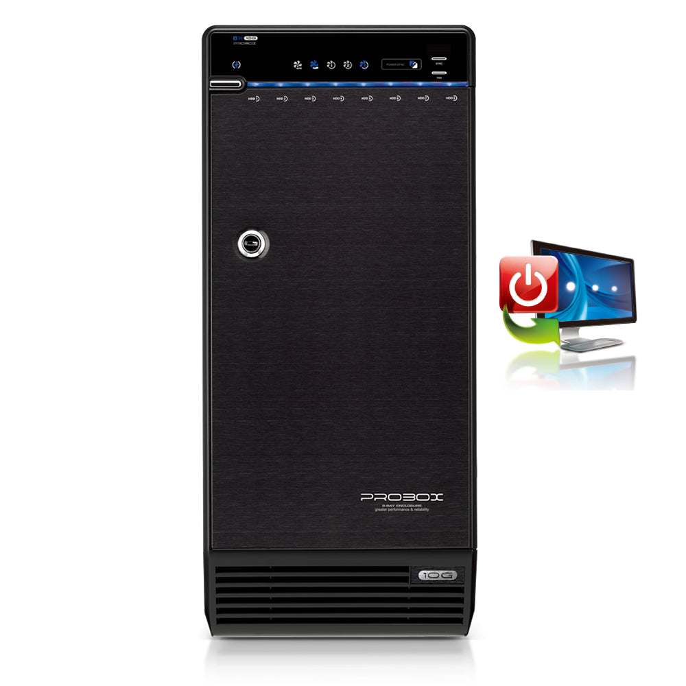 Mediasonic 8 Bay Hard Drive Enclosure - USB 3.0 & eSATA (H82-SU3S3